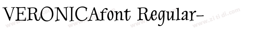 VERONICAfont Regular字体转换